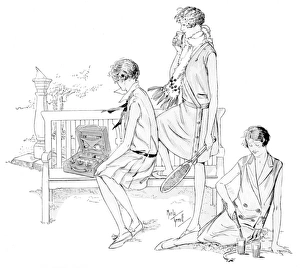 Images Dated 6th September 2016: Taking a break from the tennis