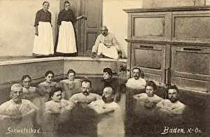 Bathe Prints: Taking a Hot Sulphur Bath at Baden, Germany