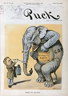 Taking his medicine