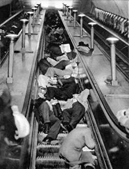 Taking Shelter in Piccadilly Circus Underground Station