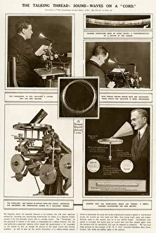 Images Dated 20th October 2017: Taking thread: Sound-Waves on a Cord 1922