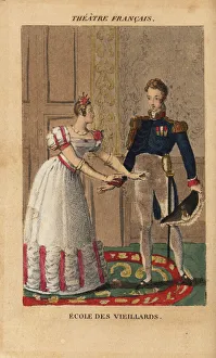Mademoiselle Collection: Talma and Mlle. Mars in Ecole des Vieillards
