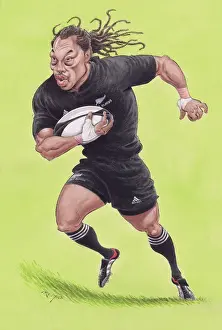 2000s Prints: Tana Umaga - New Zealand rugby player