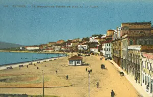 Tangier, Morocco - Boulevard Front de Mer and the beach