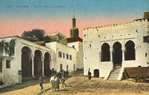 Moroccan Prints: Tangier, Morocco - Place de la Casbah