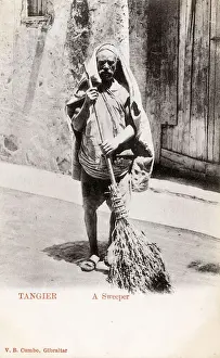 Tangier, Morocco - A Road Sweeper
