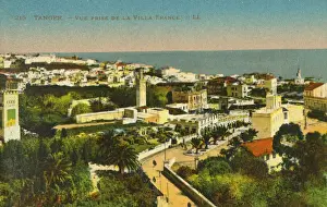 Minaret Prints: Tangier, Morocco - View close to the Villa de France