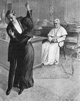 Pope Prints: Tango craze: the Pope assesses the tango, 1913