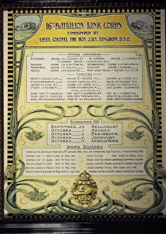 Awards Prints: Tank Corps souvenir relating to 16th Battalion Tank Corps