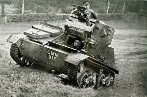 Preparations Prints: Tank manoeuvres, WW2 preparations
