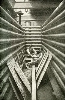 Tank room for boiling nitrate, Chile, South America