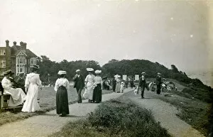The Tankerton Hotel & Fine Edwardian Ladies on the Cliff-Top