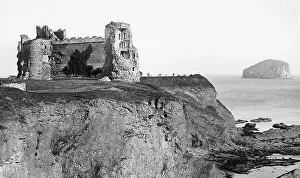 Bass Prints: Tantallon Castle and Bass Rock Victorian period