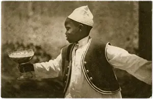 Assistant Prints: Tanzania, Dar es Salaam - Emperor Hotel (Kaiserhof), Waiter