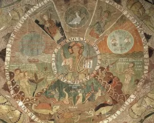 Heaven Gallery: Tapestry of Creation. 1st half 12th c. Central detail