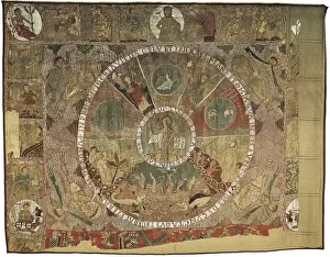 12th Prints: Tapestry of Creation. 1st half 12th c. Romanesque