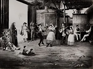 Giorgio Prints: The Tarantalla, Italin folk dance, photo-composition