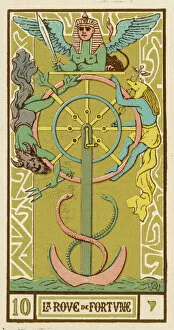 Sphinx Gallery: Tarot Card 10 - La Roue de Fortune (The Wheel of Fortune)