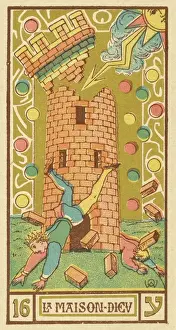 Tarot Card 16 - La Maison Dieu (The Tower)