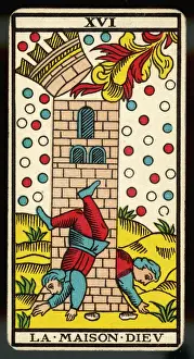 Tarot Card 16 - La Maison Dieu (The Tower)