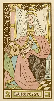 Triple Prints: Tarot Card 2 - La Papesse (The Female Pope)