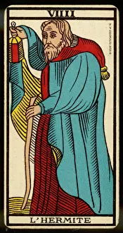 Telling Prints: Tarot Card 9 - L Ermite (The Hermit)
