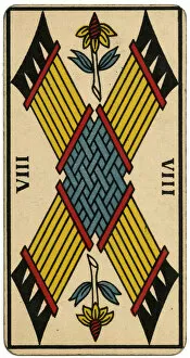 Tarot Card - Baton VIII