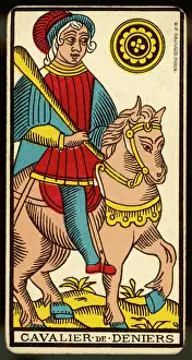 Tarot Card - Cavalier de Deniers (Knight of Coins)