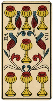 Tarot Collection: Tarot Card - Coupe (Cup) VII