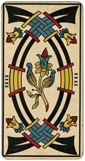 Curved Collection: Tarot Card - Epees (Swords) IIII (IV)