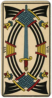 Tarot Collection: Tarot Card - Epees (Swords) VII