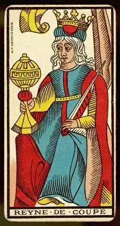 Telling Prints: Tarot Card - Reyne de Coupe (Queen of Cups)
