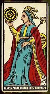 Tarot Collection: Tarot Card - Reyne de Deniers (Queen of Coins)