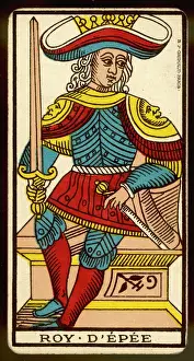 Tarot Card - Roy d Epee (King of Swords)