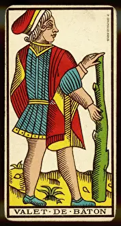Telling Prints: Tarot Card - Valet de Baton (Page of Clubs)