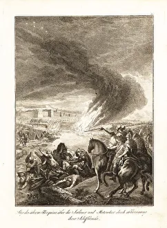 Fact Prints: Tarquin the Elder defeating the Sabines and Etruscans, 6th centu