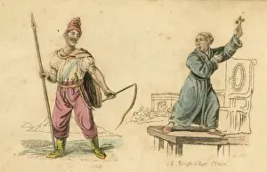 Neapolitan Prints: Tartar Guide and Neapolitan Priest