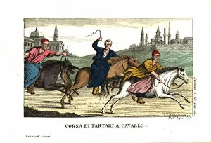 Bareback Gallery: Tartars or tatars horse-racing
