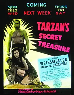 Maureen Prints: Tarzan's Secret Treasure cinema projection slide 1941