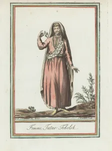 Tartars Prints: Tatar woman of Tobolsky