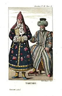 Travels Prints: Tatars or Tartars in traditional costume