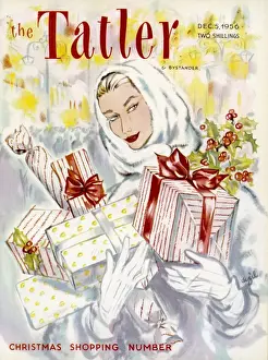 Tatler Christmas Shopping Number front cover, 1956
