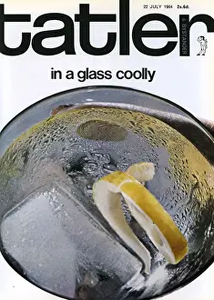 Lemon Prints: Tatler front cover 1964, featuring a gin and tonic