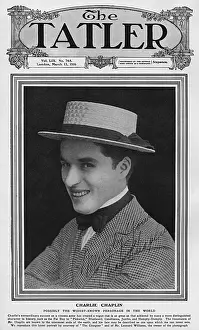 Boater Prints: Tatler cover - Charlie Chaplin