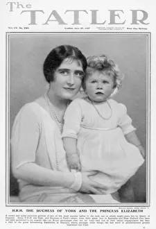 Subjects Gallery: Tatler front cover: Duchess of York and Princess Elizabeth