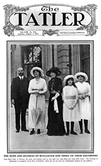 Dukes Prints: Tatler cover - Duke & Duchess of Buccleuch & daughters