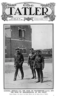 Dukes Prints: Tatler cover - Dukes of Marlborough & Westminster in uniform