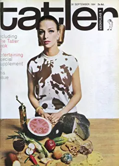 Cashmere Prints: Tatler front cover, Entertaining issue, 1964