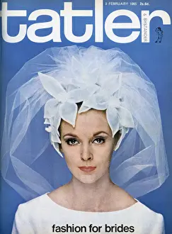 Tulle Prints: Tatler front cover - fashion for brides 1965