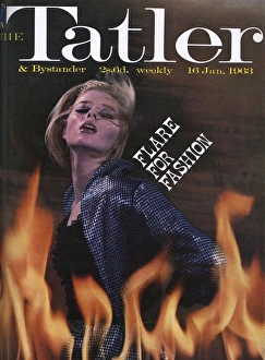 Images Dated 26th July 2016: Tatler cover - Flare for Fashion 1963